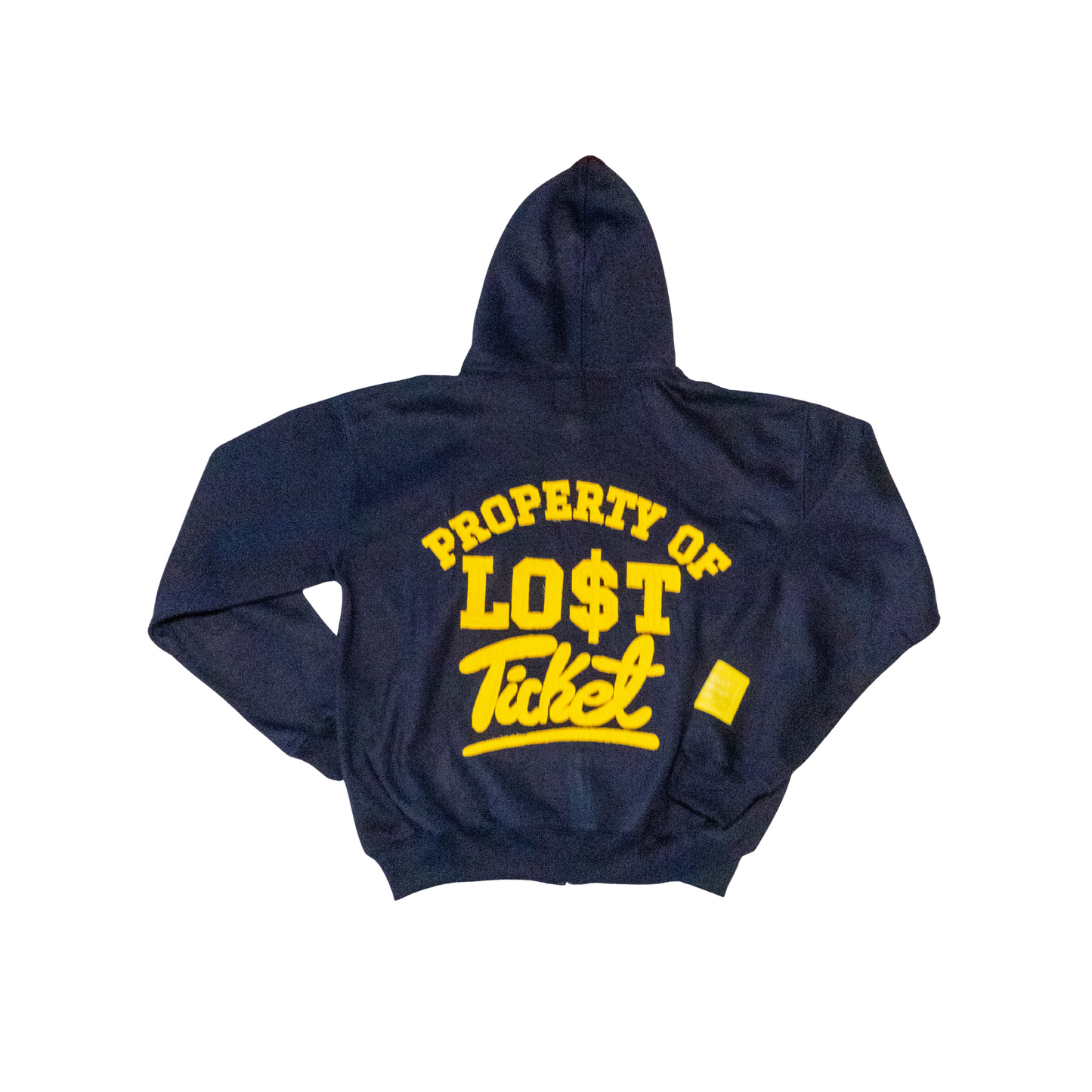Navy Blue Property of Lost Ticket Zip-Up