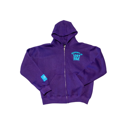 Purple Property Of Lost Ticket Zip-Up